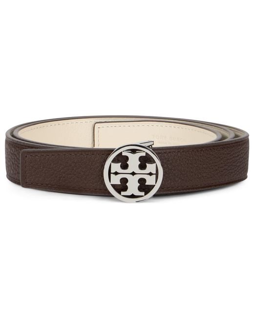 Tory Burch Multicolor Belt Miller Reversible Dark Cocoa-Ivory Cocoa/Ivory/ Bovine Suede