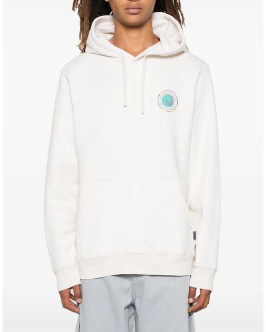 Patagonia White Unity Fitz Uprisal Logo Hoodie for men