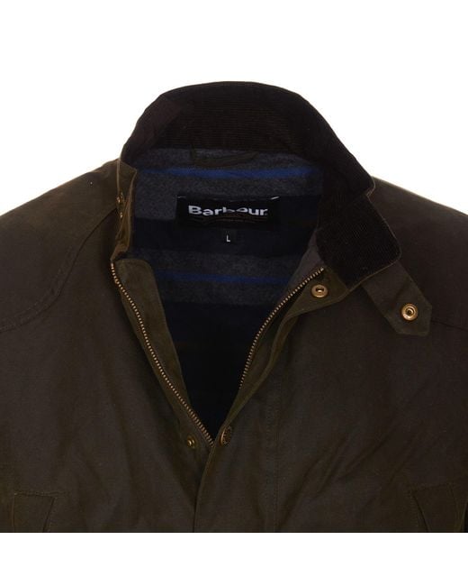 Barbour Brown Leaaward Wax Jacket for men