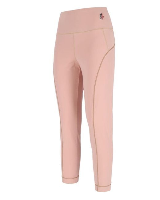 Moncler Pink Trousers Polyamide