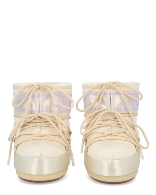 Moon Boot Natural Icon Low Pearly Boots Polyester