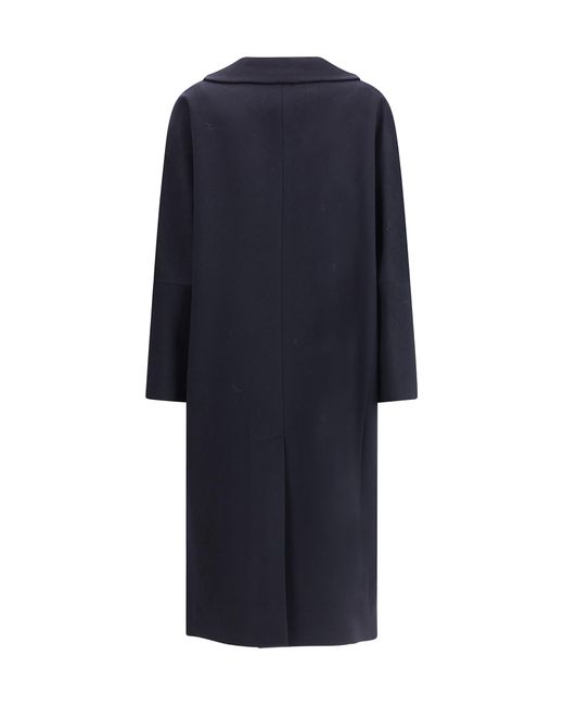 Lardini Blue Cashmere Oversized Coat