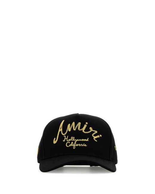 Amiri Black Hollywood Canvas Hat for men