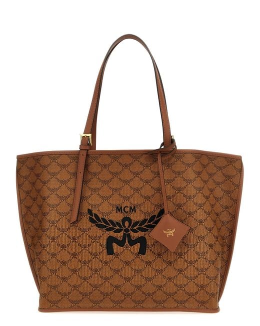 MCM Brown Himmel Lauretos Tote Bag