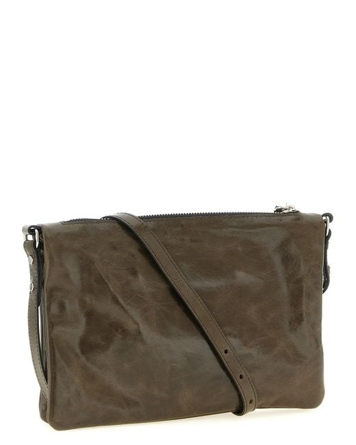 Isabel Marant Gray Calfskin Crossbody Bag