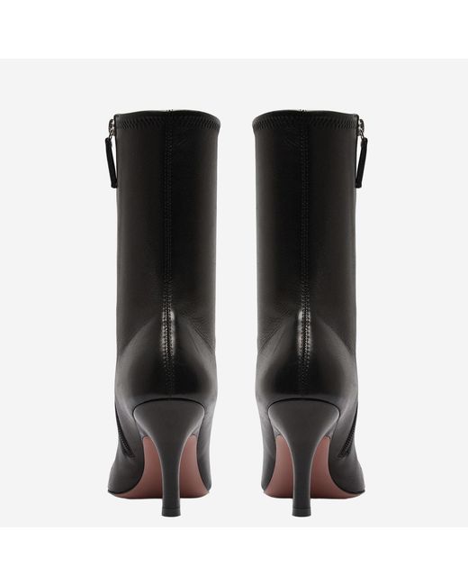 AMINA MUADDI Black Stretch Bootie Ankle Boots