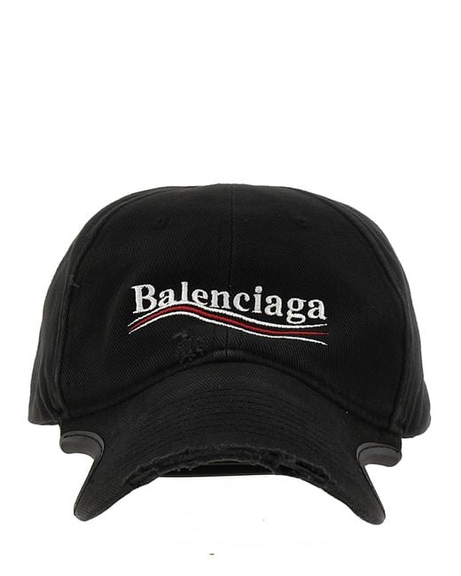 Balenciaga Political Campaign Hats Black for men