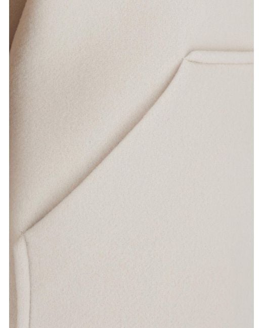 Semicouture White Jacket Jeanie Wool Coat