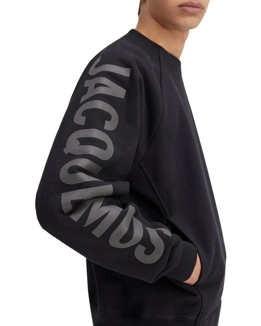 Jacquemus Blue 'typo' Sweatshirt With Logo, for men