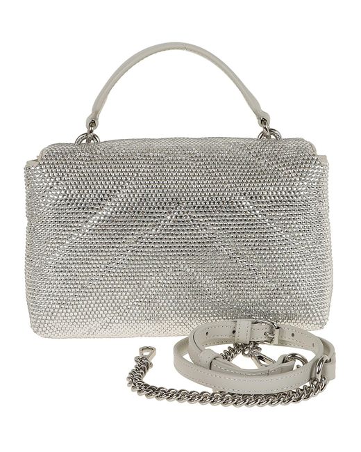 Pinko Gray Love Lady Puff Mini Cl Full Str