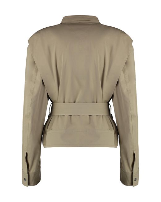 Bottega Veneta Green Jacket Zipped Cotton Polyamide