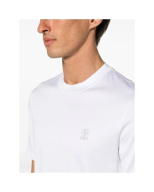Brunello Cucinelli White T-shirts for men