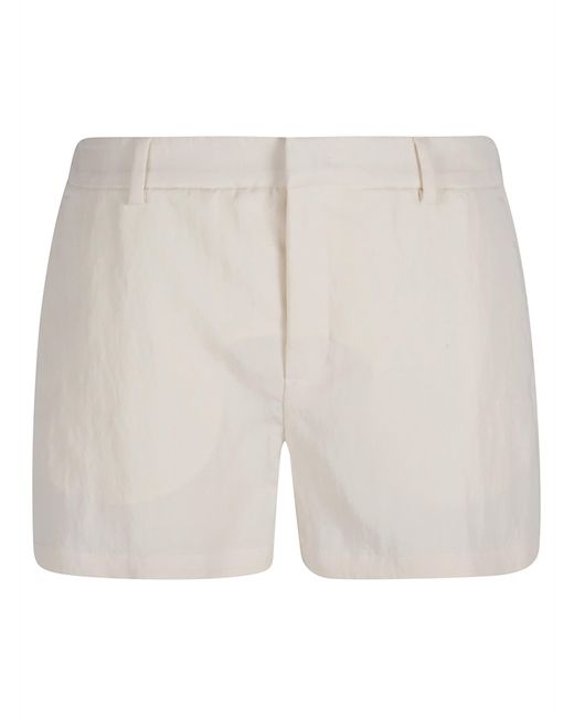 Blumarine White Concealed Shorts