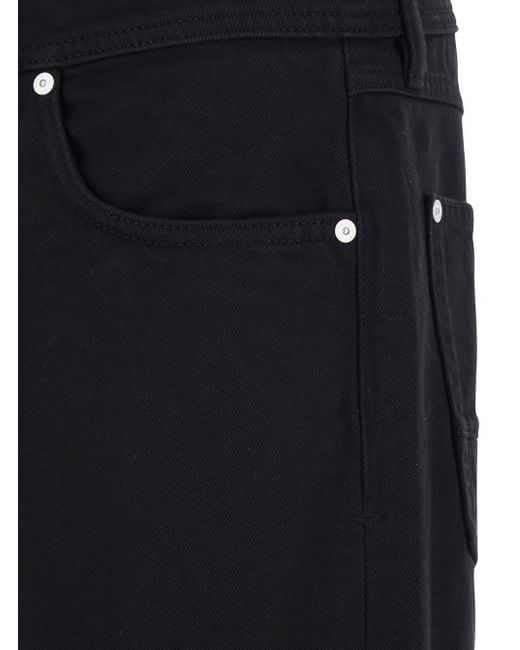 Stone Island Blue Jeans With Belt Loops And Logo Patch On The Rear for men