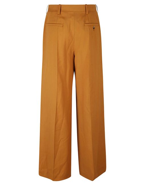 Marni Orange Wide Fit Trousers