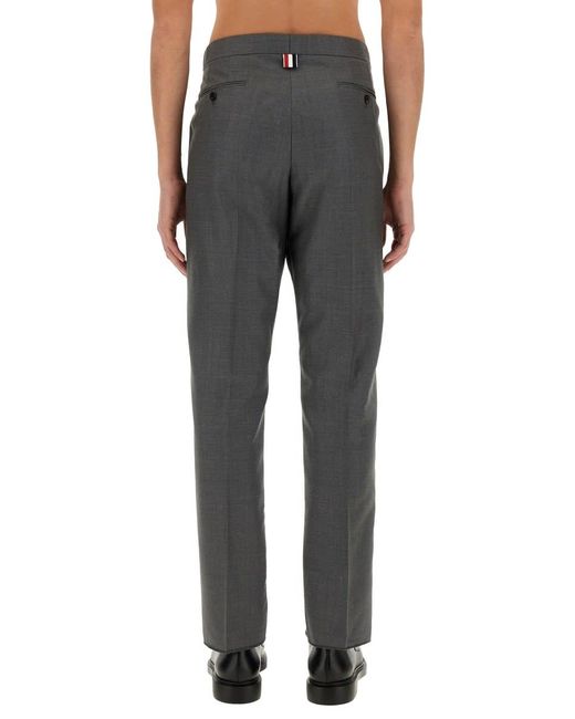 Thom Browne Gray Low-Waist Trousers for men