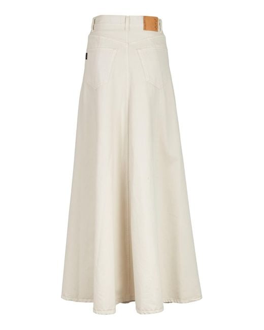 Haikure White Flared Buttoned Trousers