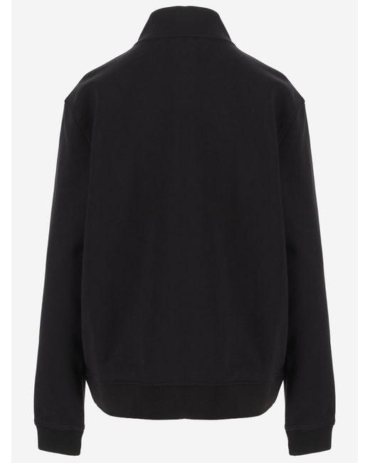 Emporio Armani Black Sweatshirt Modal Jersey Sweatshirts for men