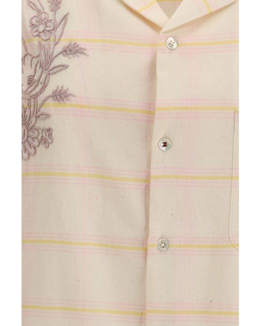 BAZISZT White Provence Shirt Cotton for men