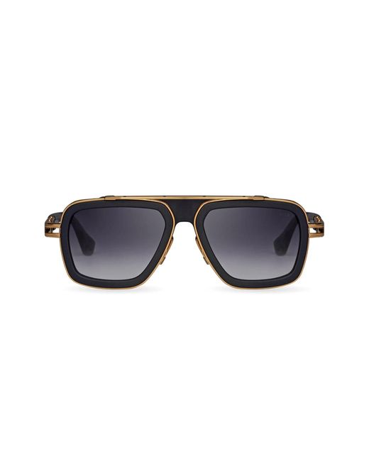 Dita Eyewear Lxn-evo / Matte Black - Yellow Gold Sunglasses for men