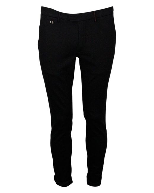 Tramarossa Black Trousers 85Co 10Pl 4Ea for men