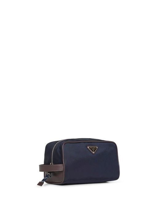 Prada Blue Beauty Case Speedrock Recycled Polyamide Wallets & Cardholders for men