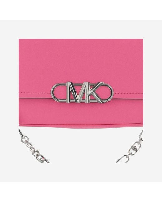 Michael Kors Pink Medium Calfskin Shoulder Bag Leather