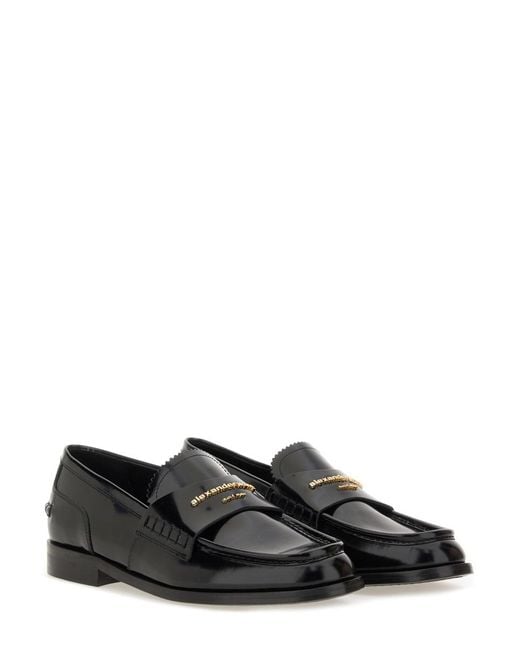 Alexander Wang Black Moccasin Carter Leather Loafers