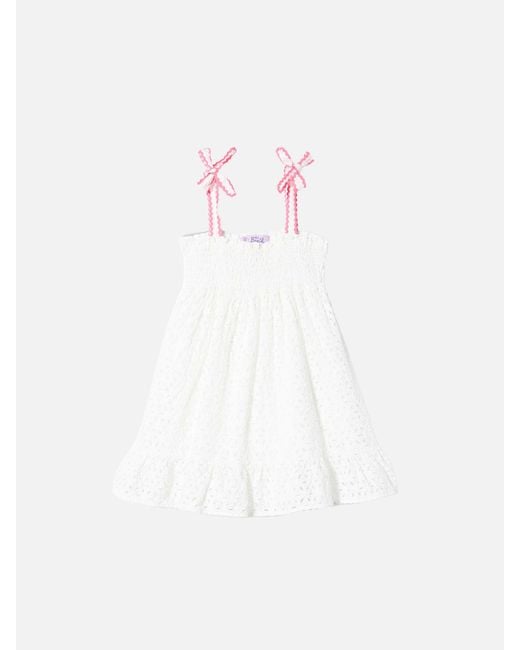 Mc2 Saint Barth White Girl Sangallo Dress