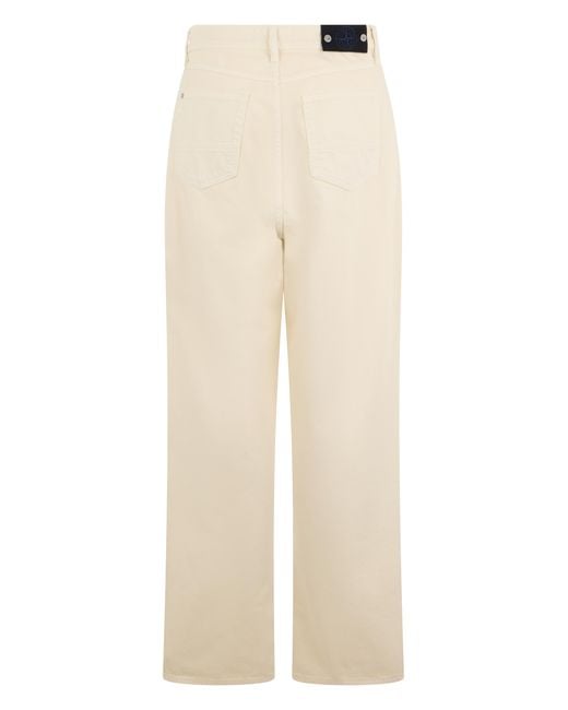 Stone Island Natural Cotton Pants Trousers for men
