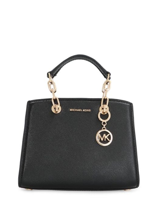 Michael Kors Black Cynthia Leather Mini Bag