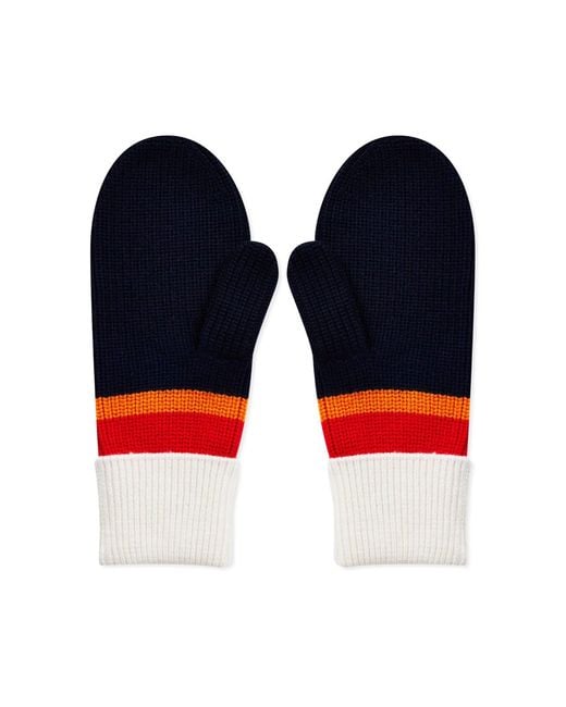 Michael Kors Blue X Ellesse Logo Mittens Gloves