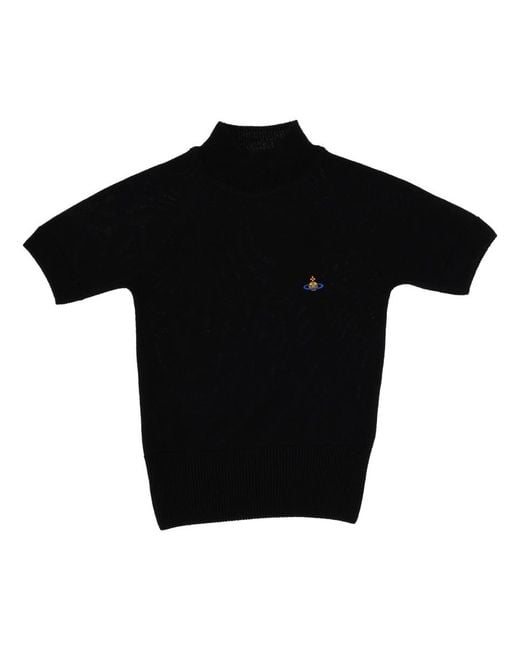 Vivienne Westwood Black Top Virgin Wool Tops