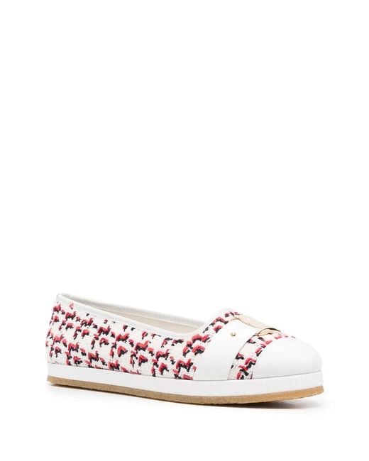 Ferragamo Pink Ferragamo Kacy Woven Espadrilles