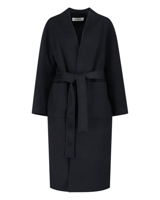 Rohe Black Wool Coat