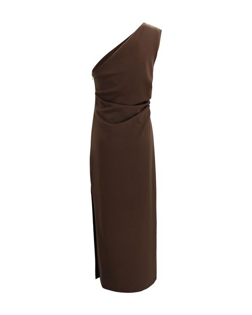 P.A.R.O.S.H. Brown Dresses Polyester