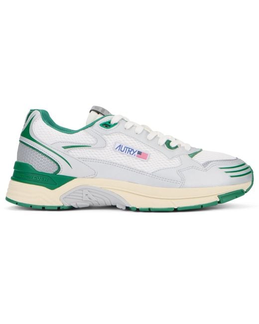 Autry White Sneakers Hyperway Mirror-Amazon/Amazon Polyurethane Trainers for men