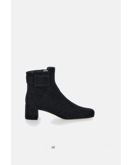 Roger Vivier Black Boots Goat Leather