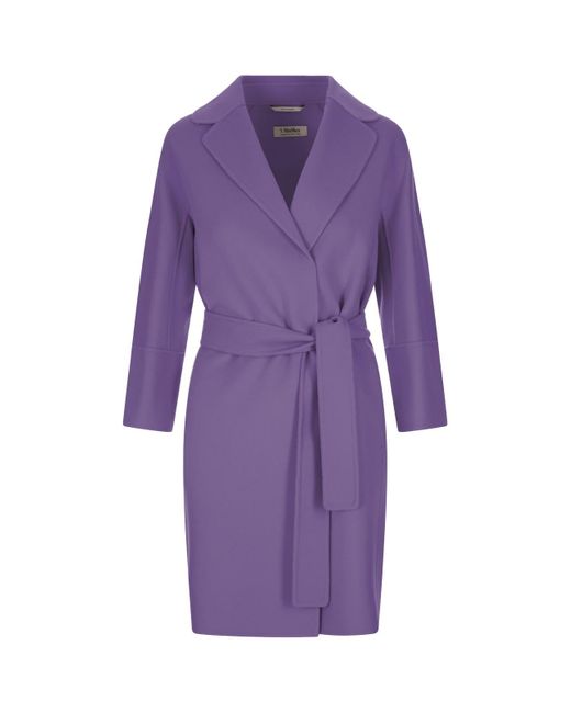 Max Mara Purple Arona Short Coat
