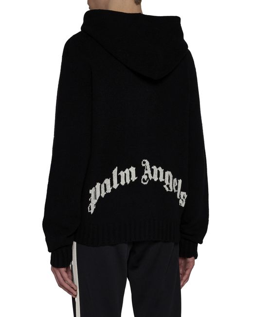 Palm Angels Black Sweater for men