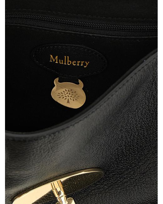 Mulberry Black Goatskin Crossbody Bag
