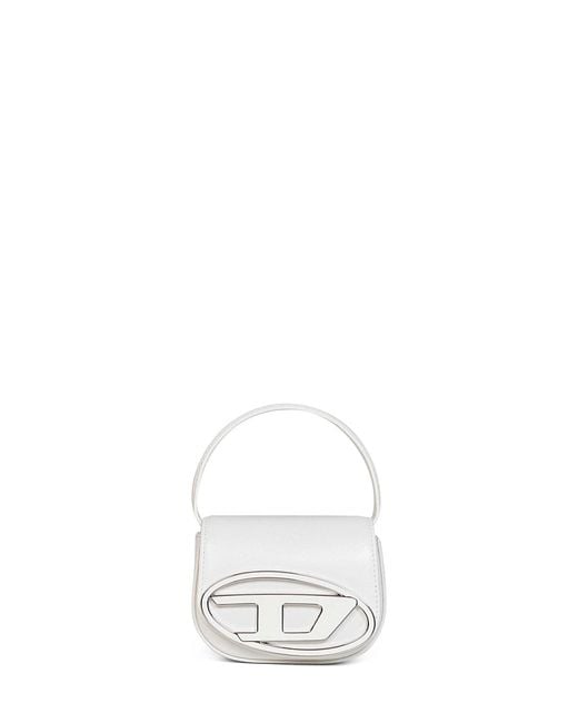 DIESEL White Mini Shoulder Bag 1Dr Wool