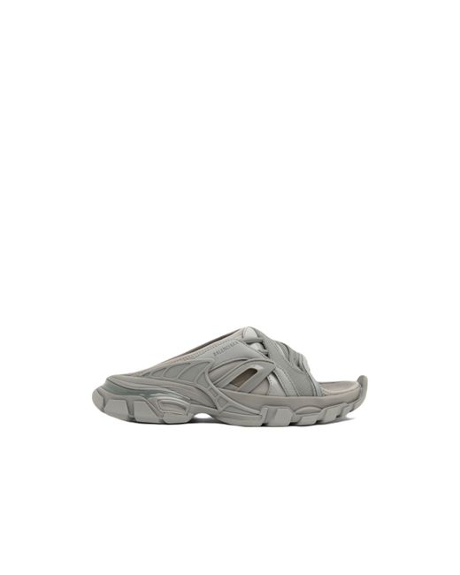 Balenciaga Gray Track Sandal Slides for men