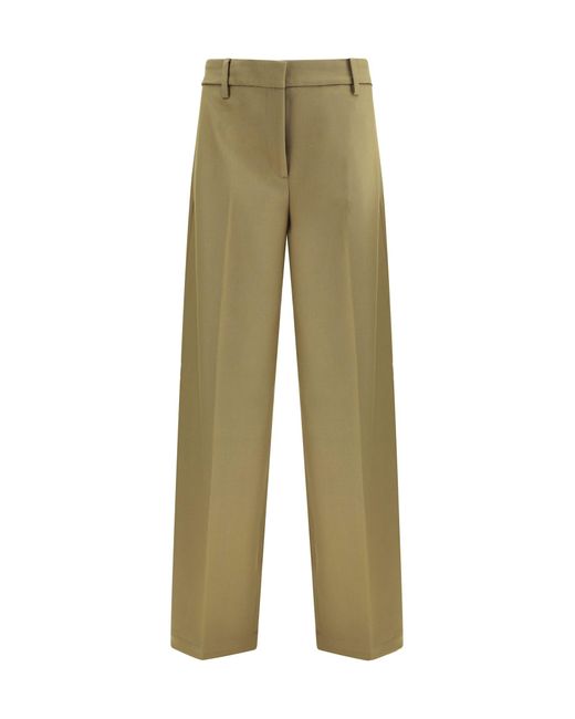 True Royal Green Virgin Wool Pants