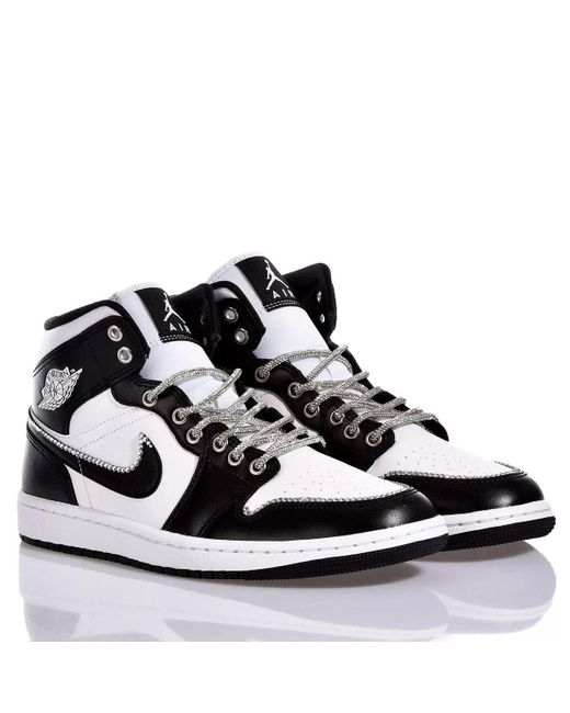 MIMANERA Black Nike Air Jordan 1 Panda Swarovski