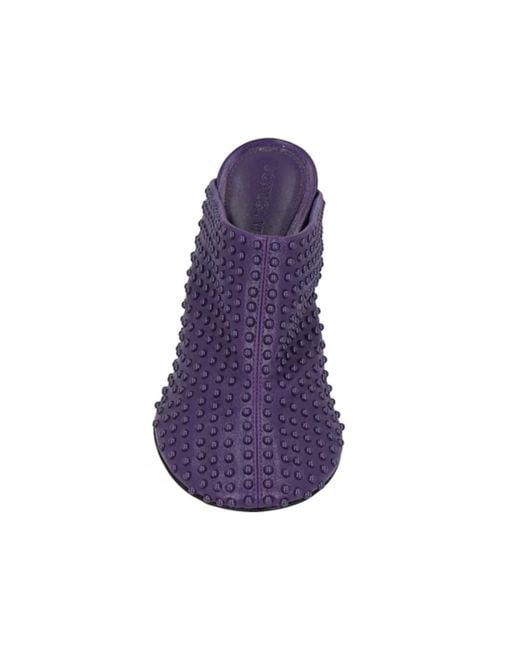 Bottega Veneta Purple 90Mm Dot Mules