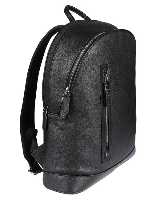 Michael Kors Black Hudson Slim Commuter Backpack for men