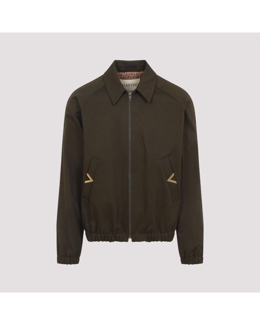 Valentino Green Jacket Cotton for men