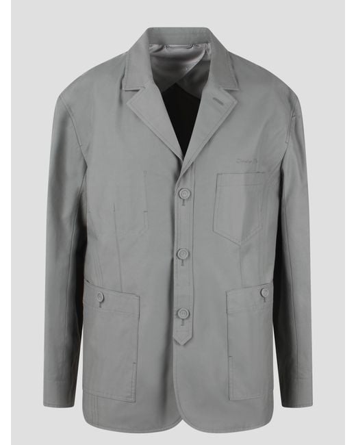 Dior Gray Workwear Jacket for men