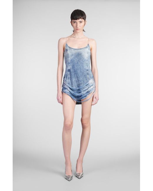 ワンピース DIESEL 'De-Dra-Short-Fsg' dress Blue DIESEL De Dra Short Fsg Dress in Blue | Lyst